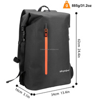Sac à dos étanche 35L en TPU personnalisé pour ordinateur portable et tablette, idéal pour la randonnée, les voyages, le quotidien ou les affaires, avec fermeture Roll-top