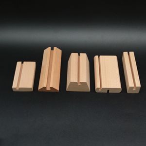 Solid Wood Card Holder Note Holder <b>Beech</b> Custom Made For Office Business Gifts - Product Image 1