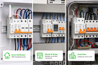 Disjoncteur différentiel LVMA RCBO 2P 4P C63 6-63A 6kA Tuya WiFi avec télécommande sur rail DIN