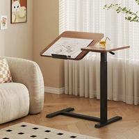 Bureau mobile pneumatique moderne réglable en hauteur avec pieds en MDF et métal pour le bureau et la chambre à coucher
