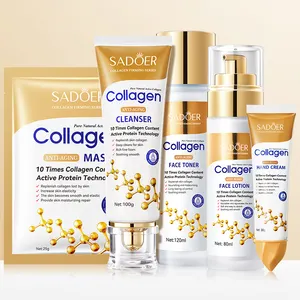 OEM SADOER collagen anti-age lightening cream brightening whitening for women face skin care set (new)