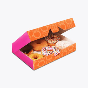 Cajas para Donuts Reciclables de Grado Alimenticio, Plegables, con Relieve y Laminado Mate, Colores/Tamaños Personalizados, para <span class=keywords><strong>Sushi</strong></span> y Azúcar - Product Image 2