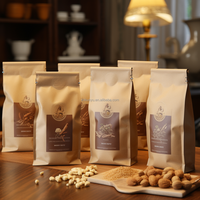Sac refermable Doypack Ziplock de qualité alimentaire imprimé personnalisé avec encoche anti-humidité pour thé, noix, bonbons