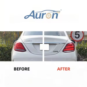 AURON para Serie C W205 Luz de arranque con efecto de respiración, Luz de señal de giro secuencial estilo Maibach, Luz trasera con patrón de diamante, Luz de reequipamiento - Product Image 3