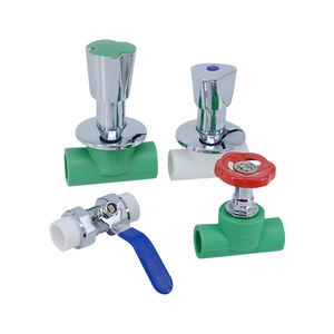Articles les plus vendus Raccords PPR 20 25 32mm PPR <span class=keywords><strong>Douche</strong></span> Papillon Stop Check Globe Gate Ball Valve avec couleur verte - Product Image 2