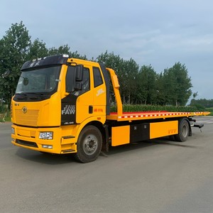 Heavy Duty FAW 4x2 <b>Flatbed</b> Tow <b>Truck</b> 10t Slidebed Wrecker 10 Ton Road Recovery <b>Truck</b> Factory Price - Product Image 6