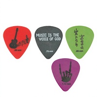 Plectres de guitare Battle Wolf avec logo personnalisé, grip antidérapant, durables, en acétal Delrin POM, 0,46 mm, 0,71 mm, 1,0 mm, 1,2 mm, pour professionnels