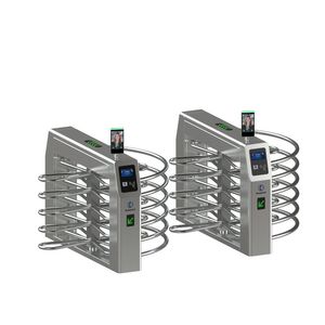 Bán tự động nửa chiều cao đầy đủ cửa quay rào cản cho hệ thống an ninh lối vào ga đường sắt tốc độ cao - Product Image 1