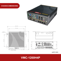 Controlador Industrial Lingchen de Bajo Costo, Caja de Computadora Industrial Resistente, Mini PC Integrado para Sistemas de Automatización