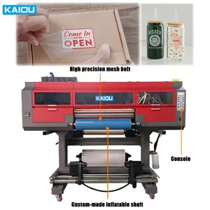 Sticker Label Roll to Roll coffee cup printing machine 60cm uv dtf printer with laminator For Mugs Pen Transfers