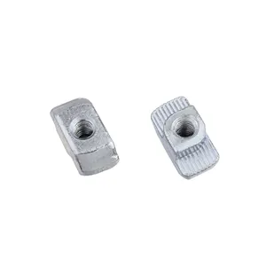 2D09.AA.01 Steel Made Zinc Plated T Slot Hammer Nut 10 St For Aluminum Profile