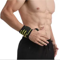 Özel spor halter bileklik ağırlık kaldırma renkli nefes bileklik el desteği spor bileklik brace