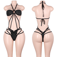 Ensembles de Lingerie Transparente pour Adultes : Combinaisons String, Jarretelles et Vêtements de Danse Exotique pour Pole Dance