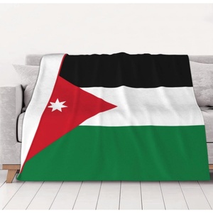 <span class=keywords><strong>Nouvelle</strong></span> couverture en flanelle ultra-douce avec drapeau de la Jordanie, couverture légère pour lit, toutes saisons, pour adultes - Product Image 3