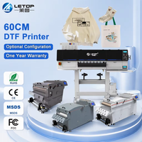 Mesin Cetak Digital LETOP Factory Plotter Inkjet Roll to Roll untuk Film PET, Printer Kaos, Printer DTF 60CM I3200