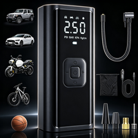 Gonfleur de pneus électrique portable 19 mm le plus vendu, pompe à air numérique 150 psi pour voitures, gonfleur de pneus de voiture ABS