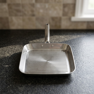 Plaque de cuisson ondulée en acier inoxydable 5 plis, épaisseur 5 mm, sans revêtement antiadhésif, 28 (Ibili 655228) - Product Image 3