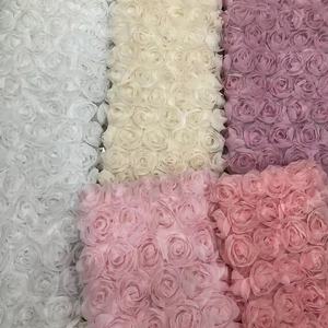 12 couleurs dentelle broderie 3D Rose fleur tissu - Product Image 2