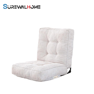 SUREWALHOME Folding <strong>Floor</strong> <strong>Chair</strong> <strong>with</strong> <strong>Back</strong> <strong>Support</strong> Adjustable Gaming <strong>Floor</strong> Meditation <strong>Chair</strong> <strong>with</strong> Tufted Cushion for Reading - Product Image 1