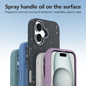 Soonleader Hot Celle <span class=keywords><strong>Silicone</strong></span> de qualité originale magnétique Mag clair couverture arrière sécurisée pour iPhone 16 Plus étuis de téléphone portable - Product Image 6