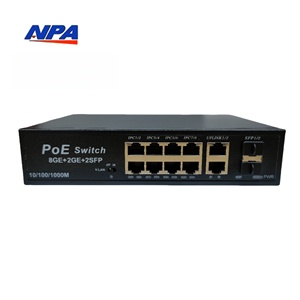 Nhà máy trực tiếp 10/100/1000Mbps tất cả Gigabit 8 cho cổng PoE Switch + 2 + 2 SFP không được quản lý Rack gắn PoE chuyển đổi AP-3048GE QoS - Product Image 1