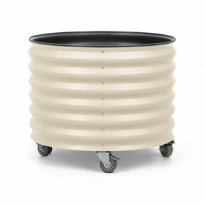 Bac de jardin surélevé mobile en acier galvanisé avec roulettes pour la culture en cour, vente en gros OEM ODM - Product Image 1