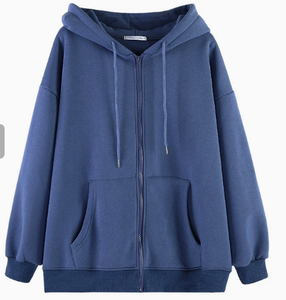 <span class=keywords><strong>Felpa</strong></span> <span class=keywords><strong>con</strong></span> <span class=keywords><strong>Cappuccio</strong></span> da Donna Harajuku Versione Coreana Larga Oversize Tinta Unita a Maniche Lunghe Top per Ragazze Studentesse - Product Image 5