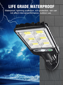 Lámpara Solar de Calle con Sensor, 3 Modos de Luz, Impermeable para Exteriores, Seguridad, Jardín, Terraza, Puerta de Garaje, Iluminación de Calle, 108COB 72COB - Product Image 4
