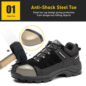 JIANKUN-Botas <span class=keywords><strong>de</strong></span> trabajo con punta <span class=keywords><strong>de</strong></span> acero para <span class=keywords><strong>hombre</strong></span>, zapatos <span class=keywords><strong>de</strong></span> seguridad <span class=keywords><strong>de</strong></span> cuero genuino, plantilla <span class=keywords><strong>de</strong></span> malla antipinchazos, calzado <span class=keywords><strong>de</strong></span> seguridad certificado CE - Product Image 2