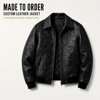Fabrication sur mesure de blousons en cuir gaufré, fabricant OEM ODM, marque privée, blouson en cuir de vachette, développement de marque, usine