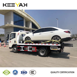 Camion <span class=keywords><strong>de</strong></span> <span class=keywords><strong>d</strong></span>épannage à plateau plat HOWO 4x2, 4 tonnes, 140 CV, avec élévateur <span class=keywords><strong>de</strong></span> roues, pour le transport <span class=keywords><strong>de</strong></span> voitures, semi-plat - Product Image 3