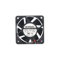 Kipas Pendingin DC 60x60x25mm Aliran Udara Tinggi Plastik Elektrik OEM/ODM untuk Pendinginan Baterai Penyimpanan Energi Inverter 5-24V