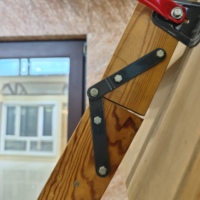 Promotion : Escalier pliant télescopique réglable en bois massif pour grenier/extérieur, marches antidérapantes, capacité de charge 200 kg, idéal villa et appartement