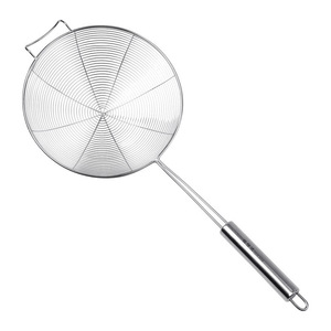 Passoire en acier inoxydable Xinyou 18 cm, grande maille, avec long manche, pour ramasser les nouilles et filtrer l'huile - Product Image 1