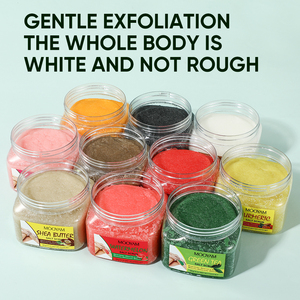 Gommage corporel organique à base de plantes <span class=keywords><strong>Orange</strong></span> Formule éclaircissante exfoliante naturelle avec sel de thé vert au curcuma Fourniture OEM - Product Image 2