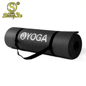 Tapis de Yoga Nbr avec support, tapis d'entraînement et de qualité personnalisée, 4x15mm