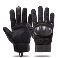 Gants d'hiver QXMOVING pour moto, vélo, cyclisme, hommes, protection des doigts, tactiques, extérieur, gym, doigts entiers, avec écran tactile