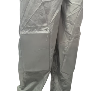 Combinaison d'atelier de peinture en polyester réutilisable avec évent arrière respirant et genouillères combinaison de peinture lavable gris - Product Image 6