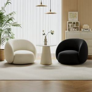 Salon de beauté/hôtel Syf S, espace lounge avec fauteuils ronds individuels, et un ensemble de tables et de chaises pour la réception - Product Image 6