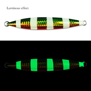 Señuelo de pesca de 180g de hundimiento rápido, que brilla en la oscuridad, para pesca en alta mar de atún, pargo rojo y pez cola amarilla. - Product Image 3
