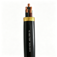 Cable de Alimentación Portátil con Revestimiento de Goma YC IP54, Conductor de Cobre Flexible, Sección Transversal de 1.0-400 mm, para Grúas Torre y Sitios de Minería