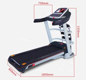 Peralatan Fitness Gym Lipat Berjalan dengan Layar Led Merek Treadmill Olahraga