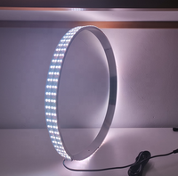 Lumières d'anneau de roue Ultra lumineuses de 17 pouces, quatre rangées, lumières de jante de roue de voiture blanc pur, boîte de commande Rf, lumières de roue étanches à Led