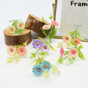 Mini chrysanthèmes en soie Dongchen Crafts, 3 cm, style pastoral, pour décoration de chapeaux et coiffes DIY - Product Image 4