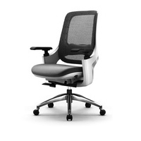 Chaise de bureau ergonomique GAOSHENG GT1-WOO-C à dossier moyen, certifiée BIFMA, en maille verte, réglable en hauteur, avec siège coulissant