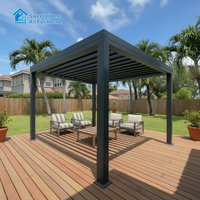 Pergola en aluminium Sweet Home pour terrasse et balcon, couverture de toit extérieure