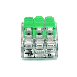 3 Cực Kết Nối Lắp Đặt Dây Cáp Khối Đầu Cuối Nối Nhanh Nhỏ Gọn Cho 0.2-4 Mm - Product Image 4