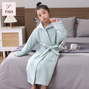 <span class=keywords><strong>Accappatoio</strong></span> con Cappuccio in Puro <span class=keywords><strong>Cotone</strong></span> per Bambini, Sei Strati Spessi in <span class=keywords><strong>Spugna</strong></span>, Assorbente e Morbido, Pigiama Invernale per Ragazzi e Ragazze - Product Image 1