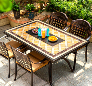 150x90 BBQ Bàn nướng đặt sứ chạm bàn ăn cho sân vườn ban công sân thượng - Product Image 3