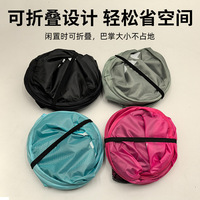 Keranjang Cucian Lipat Polyester Desain Cetak Mainan Boneka Penyimpanan Pakaian Kotor Gaya Modern Finishing Mengkilap